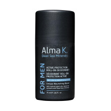 Alma K Active Protection Roll On Men's Deodorant - Aluminum Free Deodorant for Men - Alcohol-Free for Sensitive Skin - 75 ml