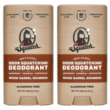 Dr. Squatch Natural Men’s Deodorant – Aluminium Free Natural Deodorant For Men with Charcoal & Postbiotics for 72-Hour Odor Protection