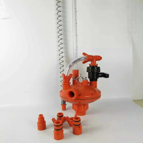 (Red) For Poultry Farming System Water Line Water Pressure Regulator Automatic Pressure Regulating Valve 1