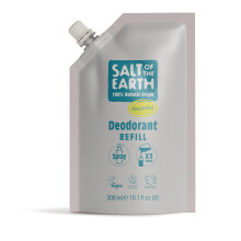 Salt of the Earth - Natural Deodorant Spray Refill Pouch, x3 Uses - Unscented - Vegan, Long Lasting Protection, Made in the UK - 300ml