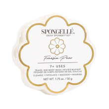 Mini infused sponge Spongette travel freesia pear (7+ uses) Spongellé 50g