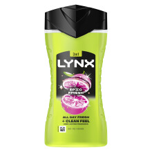 Lynx Epic Fresh 3-in-1 Body Wash Hair, Face and Body Cleanser shower gel with a grapefruit & tropical pineapple scent for an all day fresh & clean