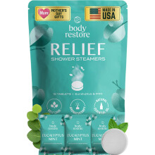 Body Restore Shower Steamers Aromatherapy 15 Pack – Mothers Day Gifts for Mom, Spa Gifts for Women, Relaxation Stress Relief Self Care