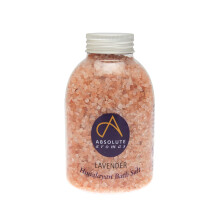 Absolute Aromas Lavender Bath Salts 625g - Natural Pink Himalayan Salt Infused with 100% Pure Lavender French Essential Oil