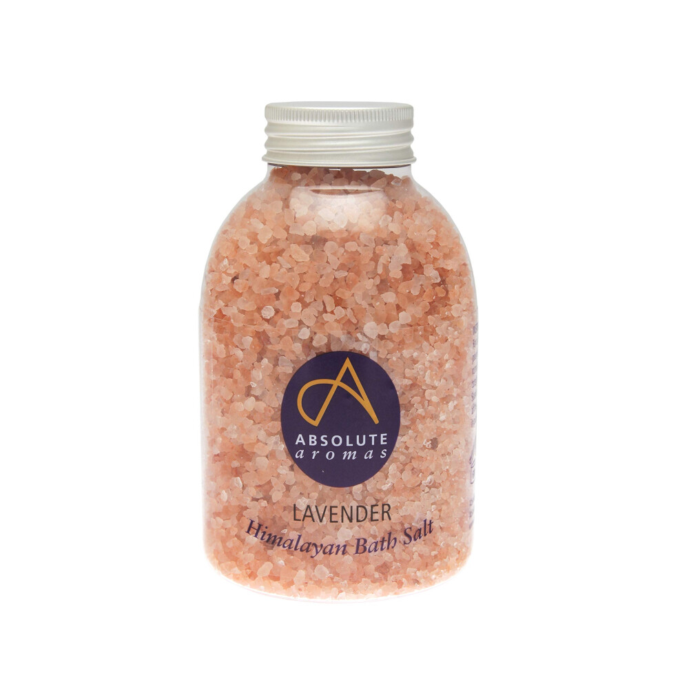 Absolute Aromas Lavender/Pink Bath Salts 625G - Natural Himalayan Salt Infused With 100% Pure French Essential Oil