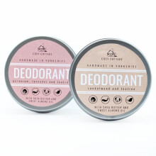 Cosy Cottage Natural Deodorant - Bundle Pack of 2 x 50ml | 1x Sandalwood and Tea Tree and 1x Geranium and Lavender Essential Oils | Long-Lasting