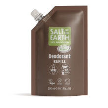 Salt of the Earth - Natural Deodorant Spray Refill Pouch, x3 Uses - Oud & Bergamot - Vegan, Long Lasting Protection, Made in the UK - 300ml
