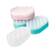 Pack of 12 Massage Sponges for Men and Women - Exfoliating Bath Sponge For Adults and Kids - Perfect For Body Scrubbing In The Shower