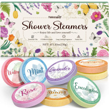 Yaleesgiff Gifts for Women Shower Steamers Aromatherapy Easter Gifts for Adults, SPA Relax Natural Essential Oil Shower Bombs Birthday Gifts for