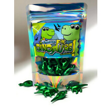 Dissolvable Dinosaurs - 15 x Kiwi Scented Bath Pearls. Bath Oil Pearls, Bath Oil Beads