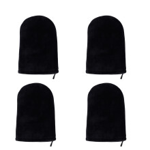 4 PCS Tanning Mitt, Self Tan Mitt, Tanning Glove for Reusable Sunbathing (Black)