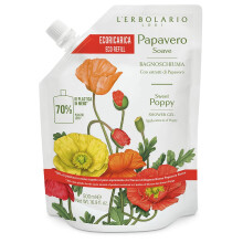 L'Erbolario Richpap Foam Bath Papavero Soave 500 ML 70% Of Plastic IN Less