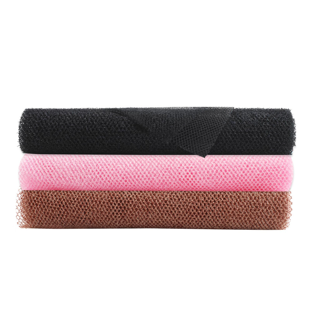 Qopahi Enlarged African Net Sponge, African Exfoliating Net 2 In 1 Body Shower Scrubber