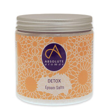 Absolute Aromas Detox Epsom Bath Salts 575g - Magnesium Sulphate Infused with 100% Pure Juniperberry, Geranium, Palmarosa