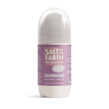 Salt of the Earth - Natural Refillable Roll On Deodorant - Peony Blossom - Vegan Formula with Long-Lasting Protection - Made in the UK - 75ml