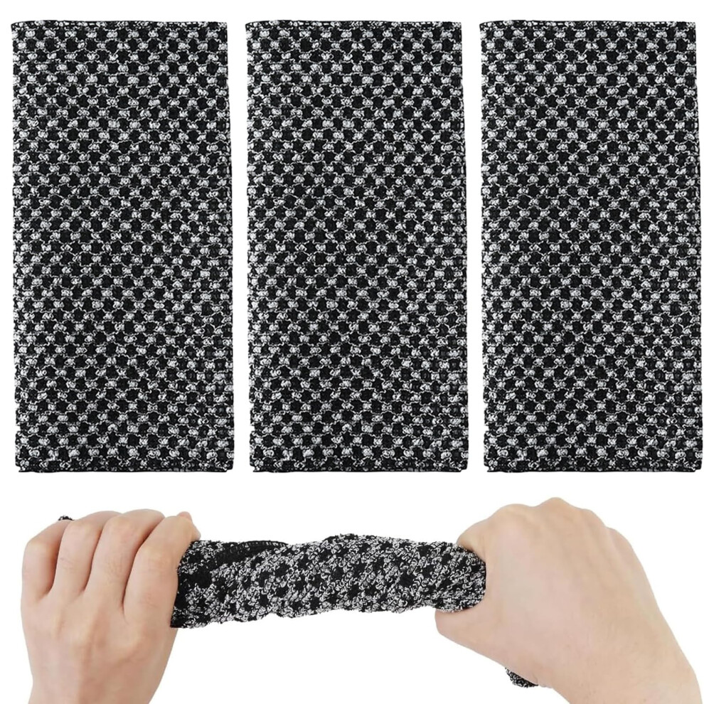 Tzmfhd 3Pcs Japanese Exfoliating Towel, Back Frosted Washing Machine For Showering, Extra Long Exfoliating Wash Cloth, Body Exfoliator Sponge Net Cloth