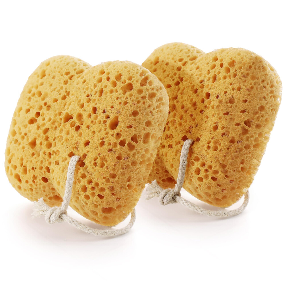 Azymi Sponges Bath, 2Pcs Large Shower Sponges For Women Men, Exfoliating Body Sponge Dense Foam For Gentle & Deep Cleansing