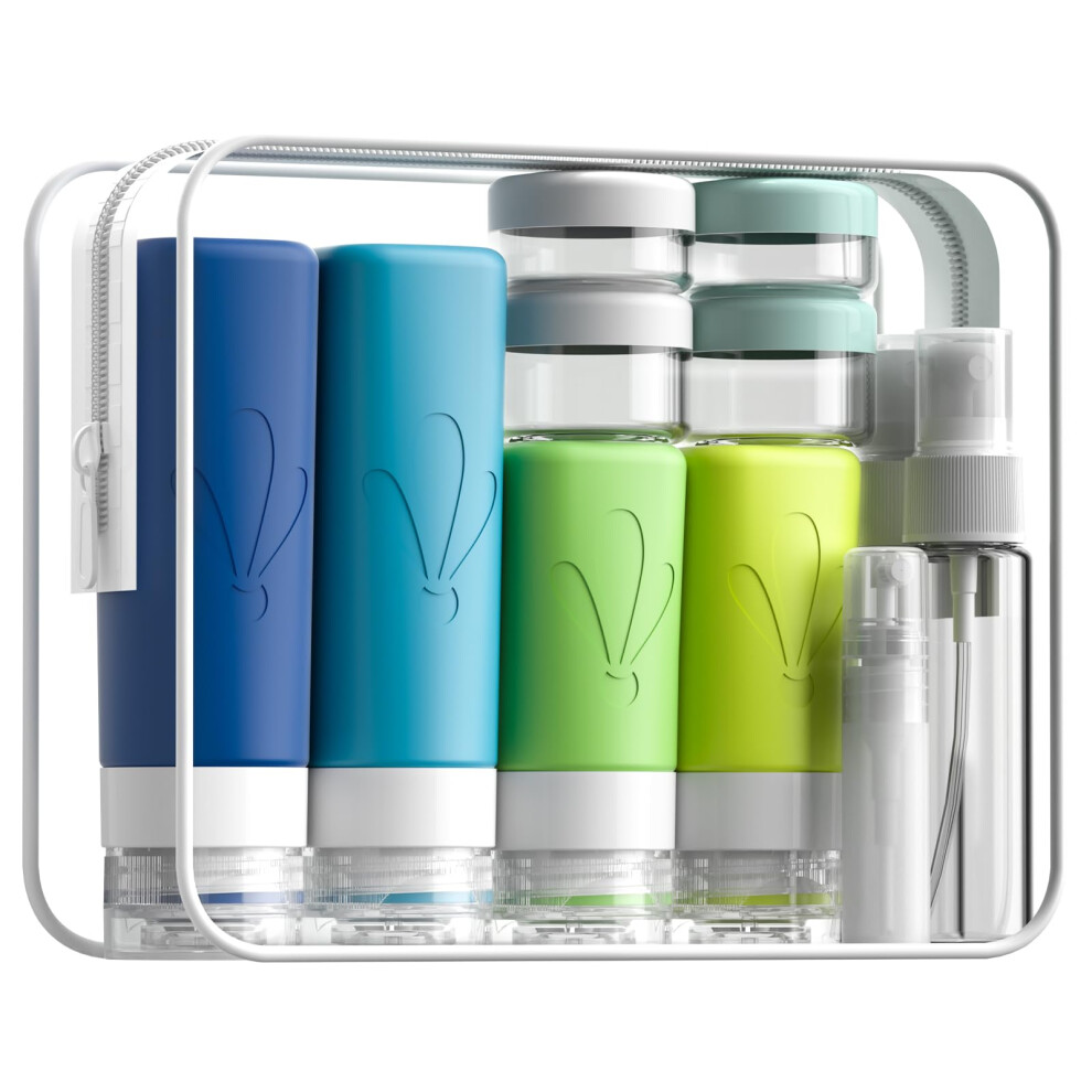 Insfit Travel Bottles For Toiletries, Caa Approved 3Oz Travel Size Containers, Bpa Free Leak Proof Squeezable Silicone Tubes For Shampoo Conditioner