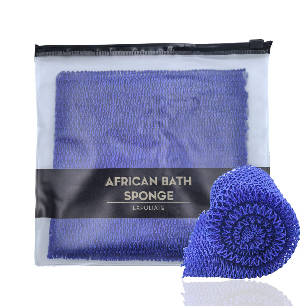 Xianzander African Net Sponge Authentic,African Exfoliating Net,African Exfoliating Sponge,Deep Cleaning Scrubber Back Scrubber For Men And Women 75
