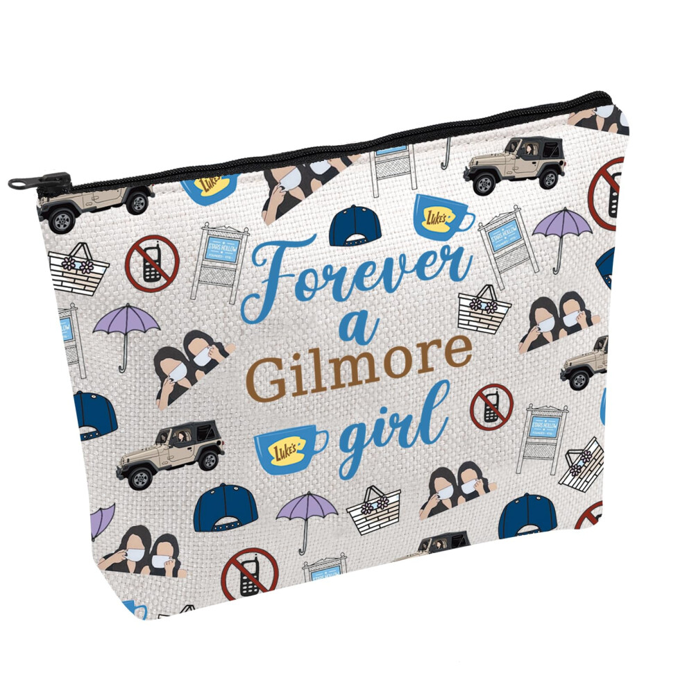 Fotap Gilmore Tv Show Merchandise Gilmore Inspired Makeup Bag Movie Fandom Gift Lorelai Rory Gilmore Fans Gift (Gil-Girl Uk)