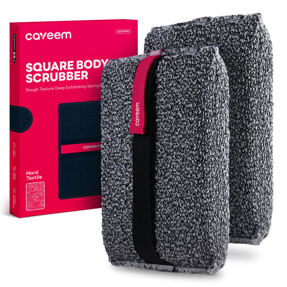 Caveem Exfoliating Body Scrubber, Rough Exfoliation Body Exfoliator Tool Sponge For Remove Dead Skin, Body Exfoliating Sponges