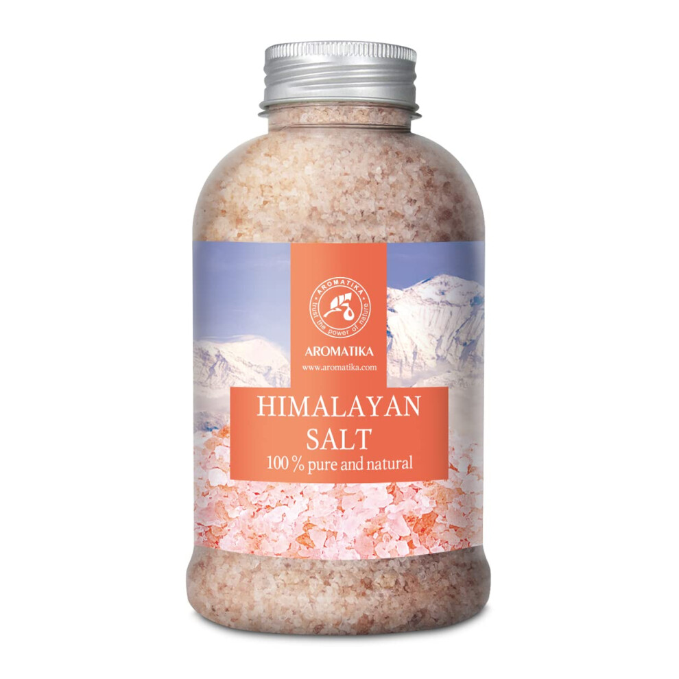 Aromatika Trust The Power Of Nature Pink Aromatika Himalayan Bath Salts Â 600 G Natural Mineral Bath Soak In Jar For Relaxation, Sleep & Stress Relief