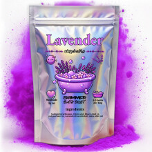 Stsfybaths Purple Lavender Shimmer Bath Bomb in A Bag - Handmade Scented Bath Bombs for Women,Kids and Men