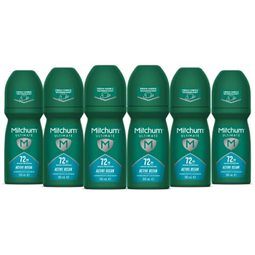 Mitchum Mitchum Men's Mitchum Ultimate 72H Roll-on Active Ocean