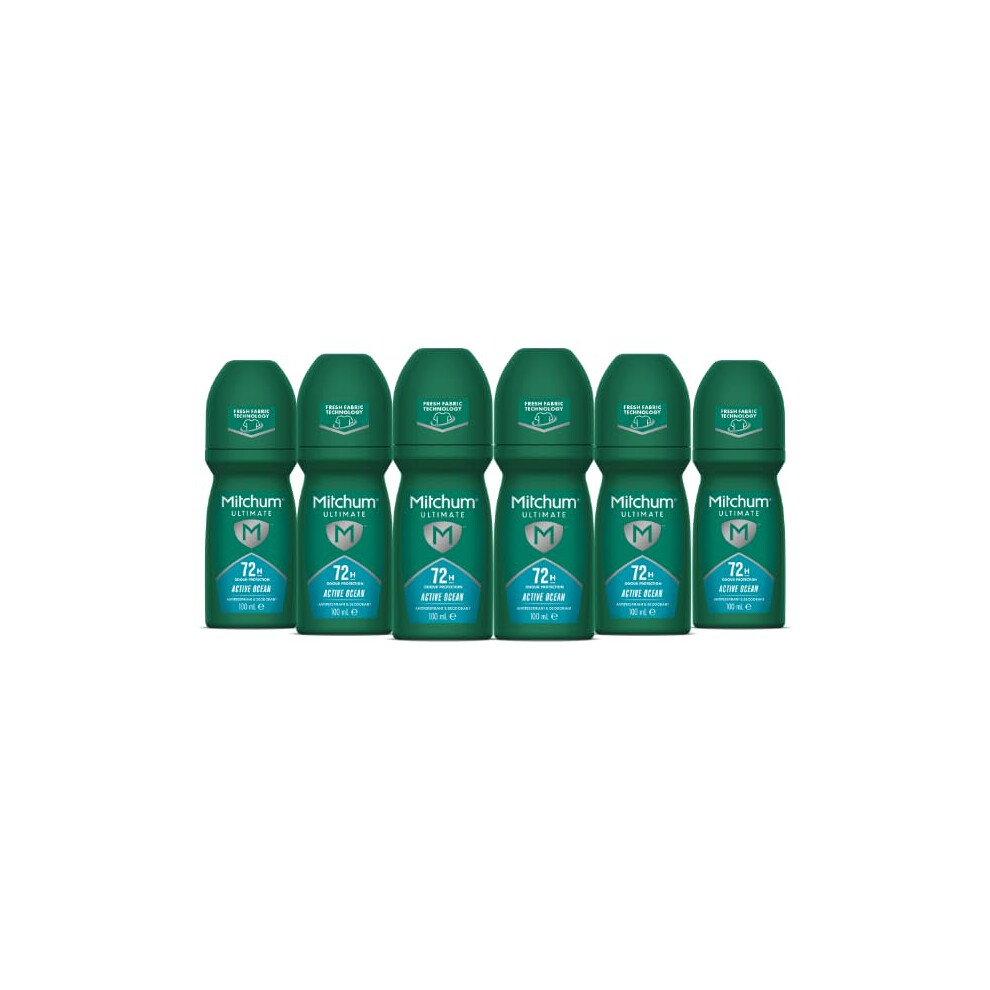 Mitchum Men's Ultimate 72H Roll-On Active Ocean