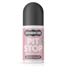 Scrubbingtons Pit Stop 98% Natural Deodorant For Women, Roll on For Sensitive Skin Made in UK. Paediatrician approved, Aluminium & Alcohol Free