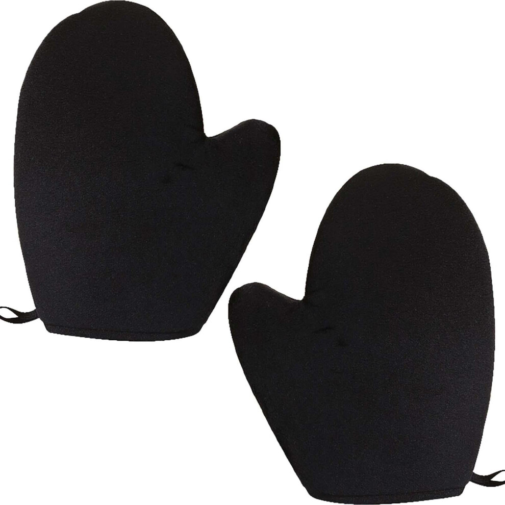 Eveloveu 2-Pcs Tanning Mitts Â Washable, Reusable Self-Tan Applicator Gloves For Smooth, Even Fake Tan Or Sunscreen Application. Double-Sided Design For