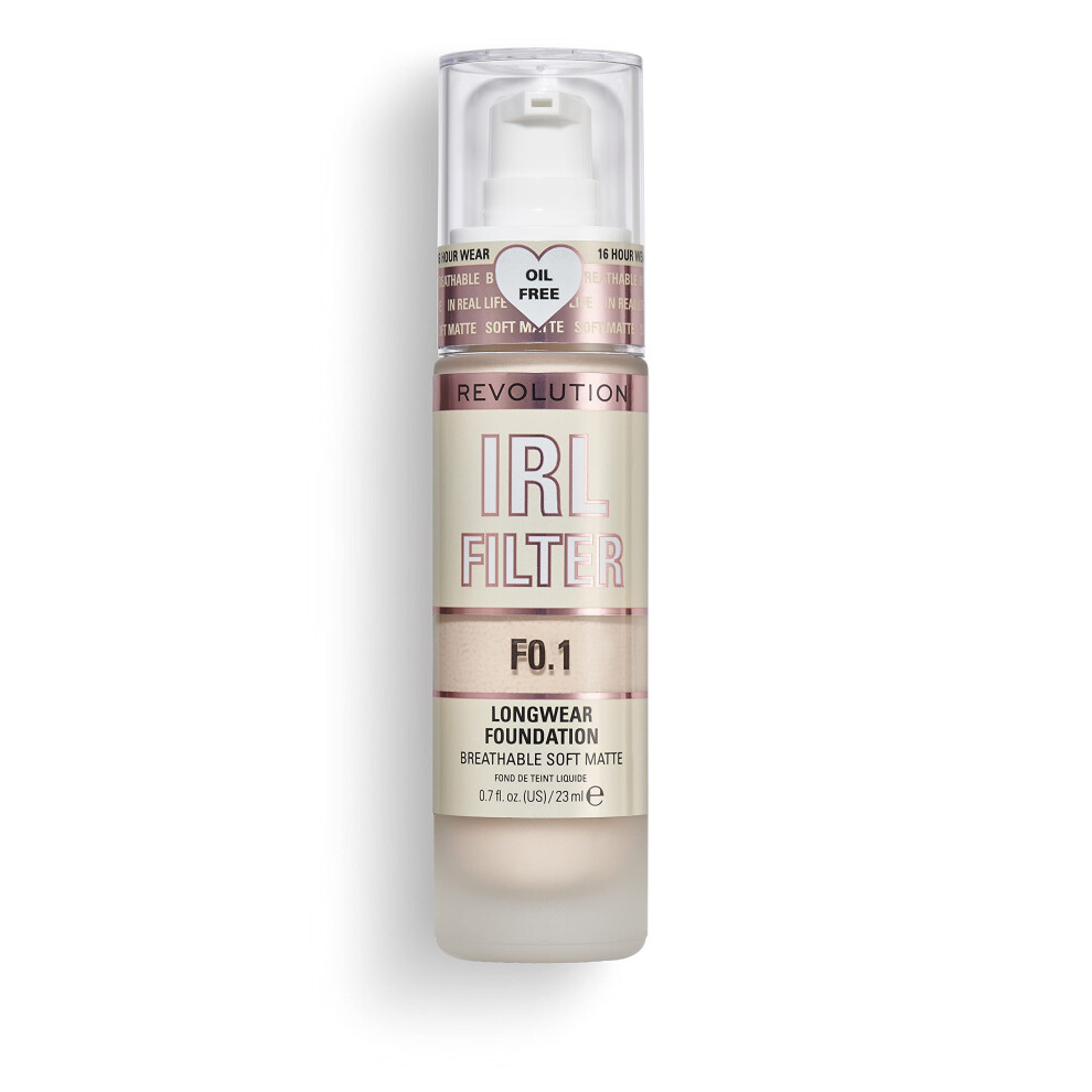 Revolution Women's F0.1 Irl Filter Longwear Foundation In - Image 6