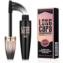 MASCARA, 4D Silk Fiber Eyelash Mascara, Waterproof Mascara Volumising, Extra Long Lash Mascara, Long-Lasting, Defines Lashes, Black, 10ml