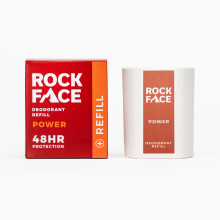Rock Face Natural Deodorant Refill for Men - 48 Hour Protection, Aluminium Free - Power Spicy Oriental Scent