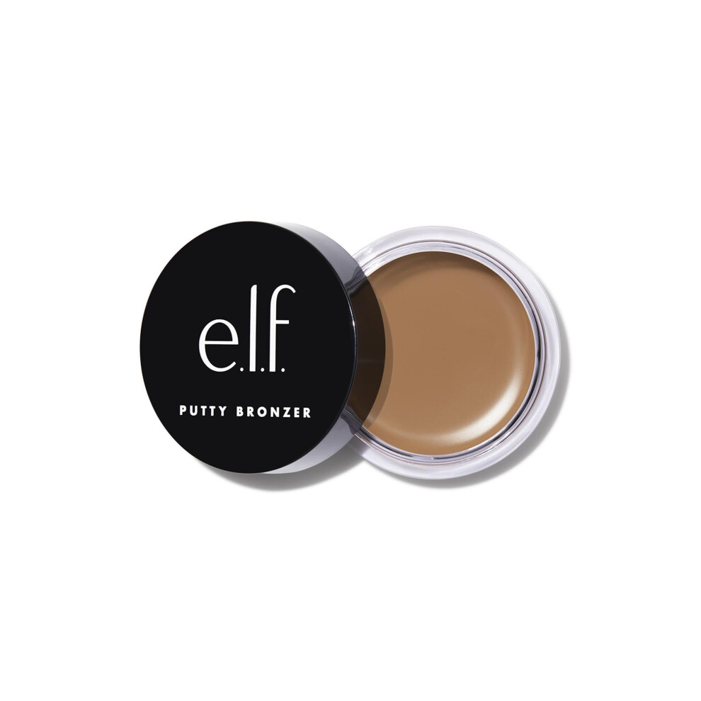 E.l.f. Putty Bronzer, Creamy & Highly Pigmented Formula, Creates A Long-Lasting Bronzed Glow, Infused With Argan Oil & Vitamin E, Tan Lines, 0.35 Oz