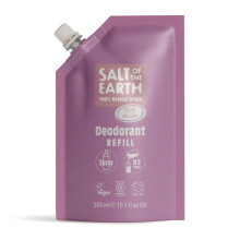 Salt of the Earth - Natural Deodorant Spray Refill Pouch, x3 Uses - Peony Blossom - Vegan, Long Lasting Protection, Leaping Bunny Approved
