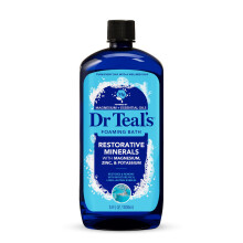 Dr Teal's Foaming Bath with Pure Epsom Salt Restorative Minerals with Magnesium, Potassium, Zinc and Essential Oils 1L