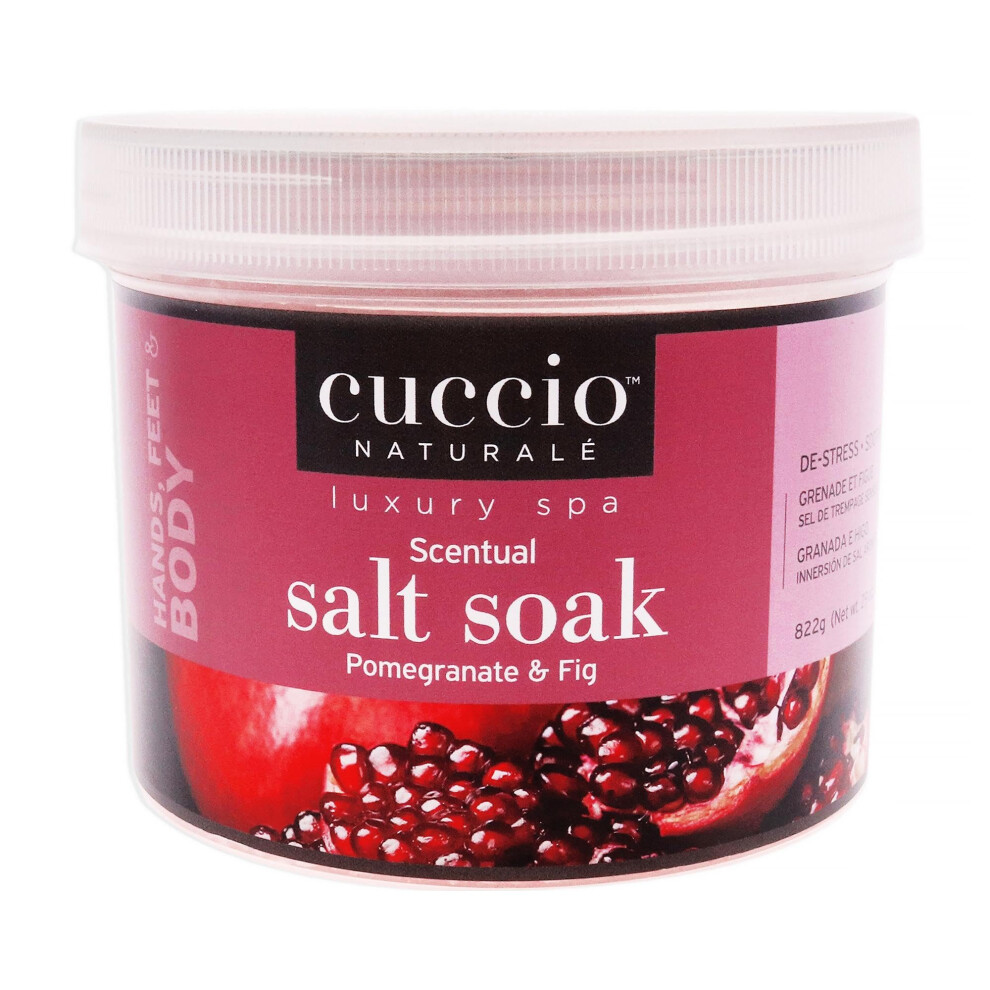 Cuccio Naturale Pomegranate And Fig Scentual Salt Soaks 822G (29Oz)