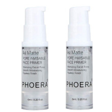 2Pcs Makeup Primer For PHOERA All Matte Oil Free Full Coverage Foundation Base Long Lasting Hydrating Smoothing Moisturizing Makeup Base Matte Face