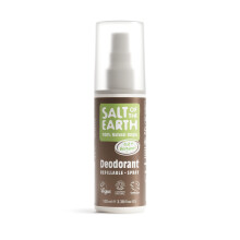 Salt of the Earth - Refillable Natural Deodorant Spray - 100% Natural Origin Ingredients - Vegan, Long Lasting Protection - Suitable For Women
