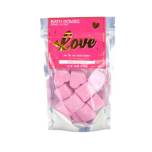 Gift Republic Love Heart Bath Bombs - Rose Scented Mini Bath Bombs in Pink Heart Shapes