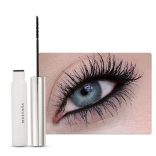 4D Fiber Mascara, Curling Volumizing Mascara Smudge Proof Eyelash Natural Sweatproof Waterproof Black Makeup No Clumping Lasting All Day (Chill Black)