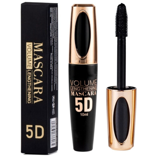 Luxurious All Day Black Volume & Length Waterproof Mascara - Extra Long Thick 5D False Lash Effect