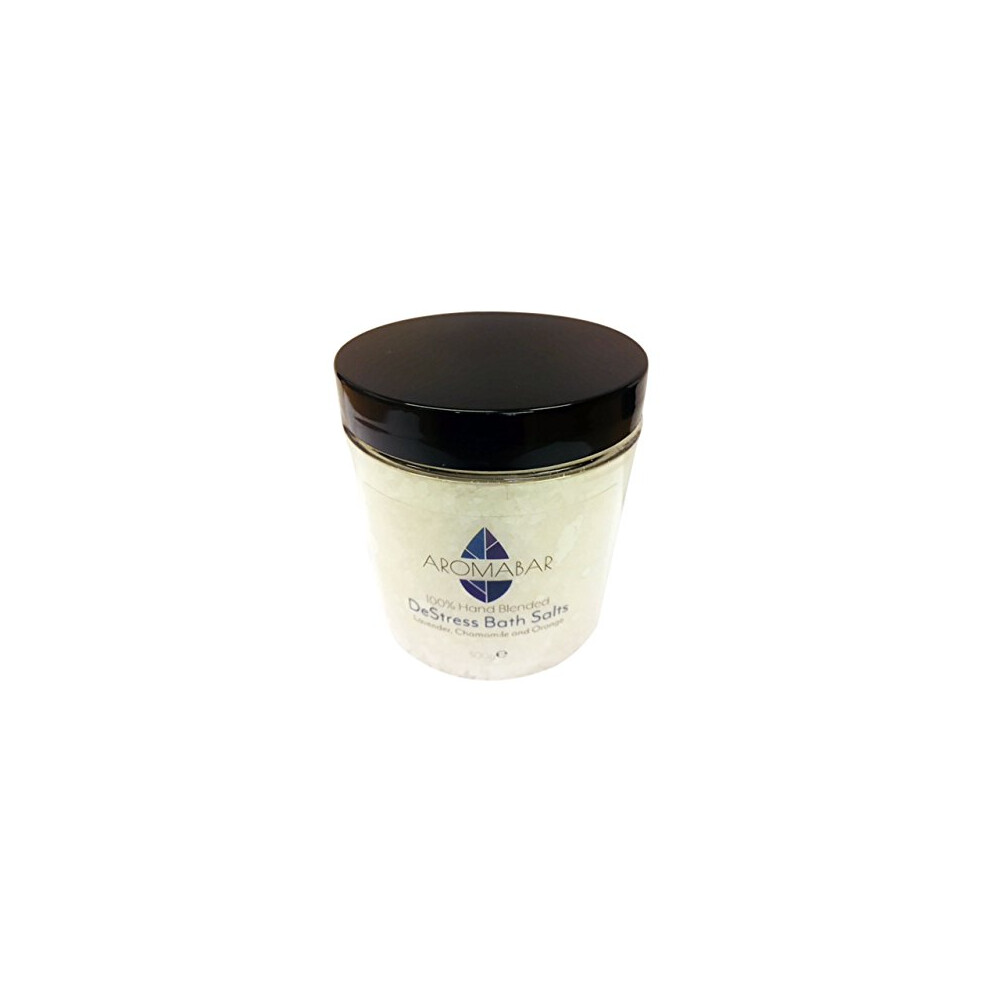 Aromabar Lavender/Orange De-Stress Dead Sea Bath Salts Soak 300G With Chamomile & Sweet Essential Oils