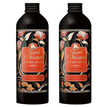 Tesori d'Oriente:"Japanese Rituals" Bath Cream with Tsubaki Oil and Peony * 16.9 Fluid Ounce (500ml) Bottle (Pack of 2) * [ Italian Import ]