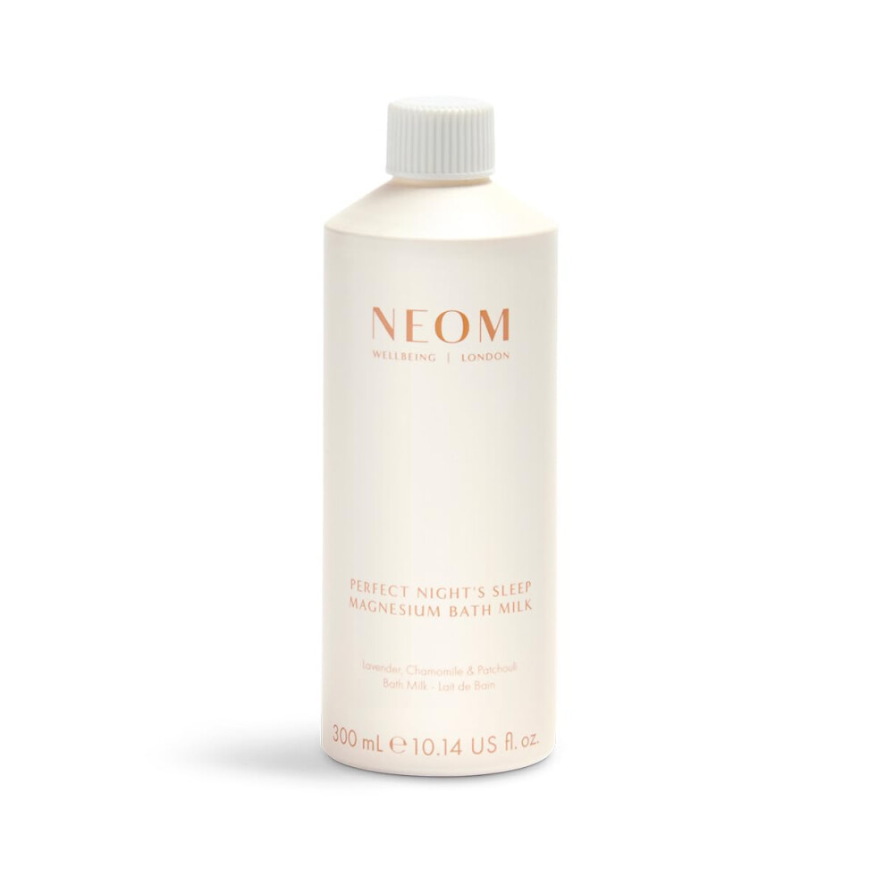 Neom Lavender Perfect Night's Sleep Magnesium Bath Milk, 300Ml I 100% Natural Chamomile And Patchouli I Relieve Sore