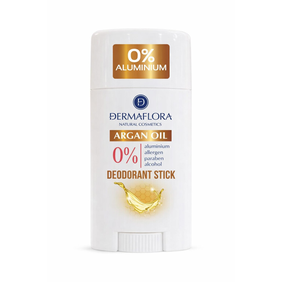 Dermaflora Argan Oil Deo Stick Â 50Ml | Natural Deodorant Stick With Argan Oil | Aluminum-Free, Paraben-Free