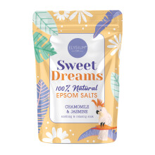 Elysium Spa Sweet Dreams Epsom Salts | Chamomile & Jasmine Scented 100% Natural Magnesium Sulphate Crystals for Relaxing Calming Bath (450g)