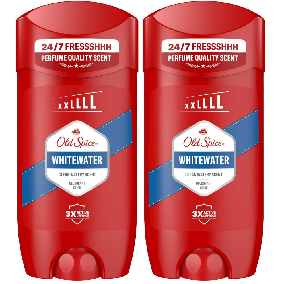 Old Spice Whitewater Men's Deodorant Stick 85Ml, 24/7 Fressshhh With Daily Use, Long Lasting Perfume Quality Scent, Odour Protection