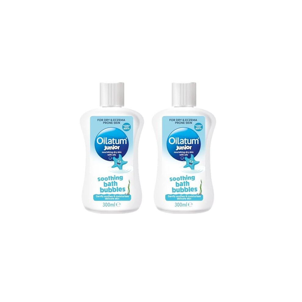 Oilatum Junior Soothing Bath Bubbles, For Dry, Sensitive & Eczema-Prone Skin, Gentle Cleanser Soothes & Moisturise Delicate Skin